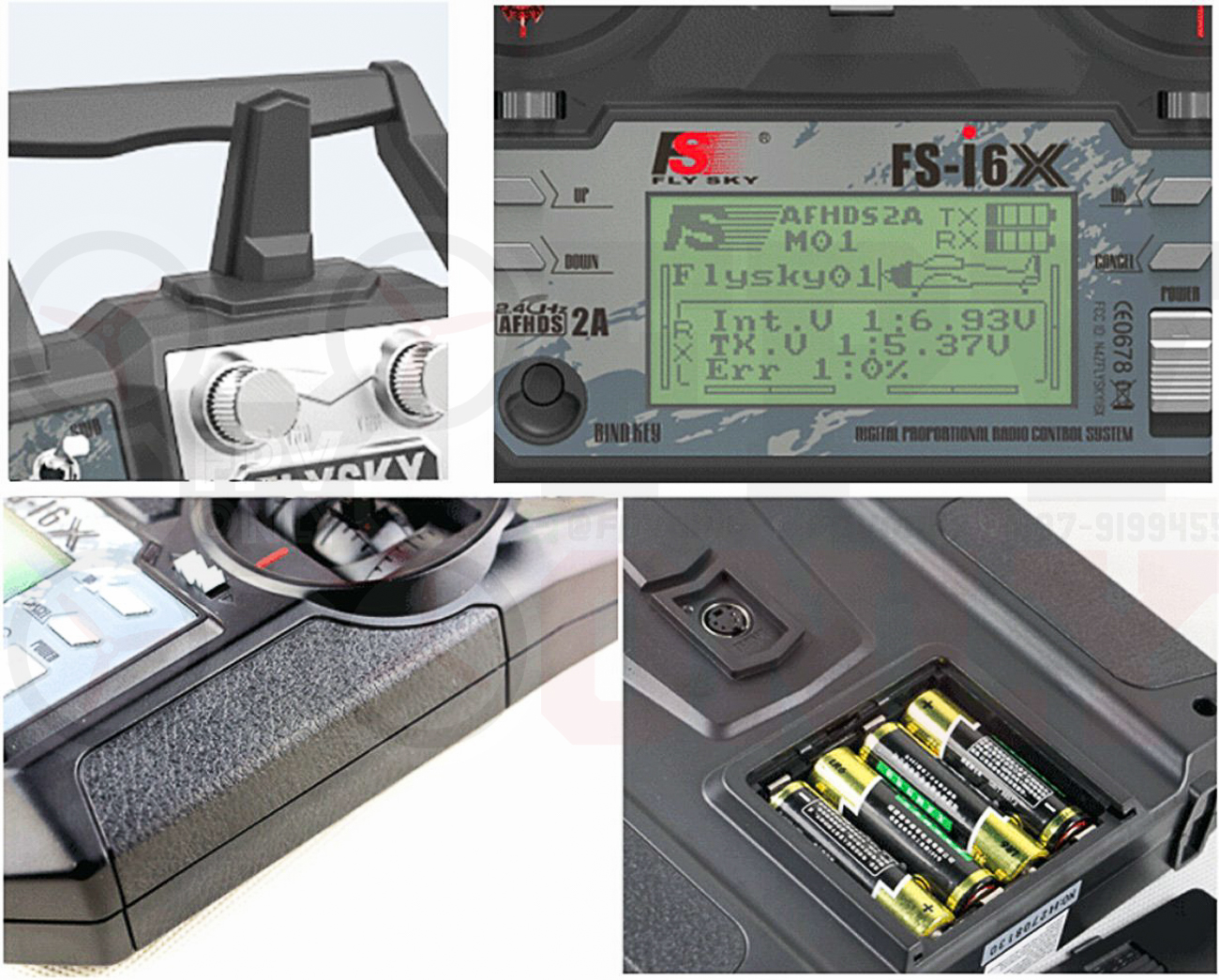 Flysky FS-i6X 10CH + Reciver 2.4GHz AFHDS RC Transmitter w Radio