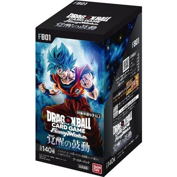 Bandai Dragon Ball Super Card Game Fusion World Booster Pack FB01 Awakened Pulse แบบกล่อง (24 ซอง) 4570118119698 (การ์ด)