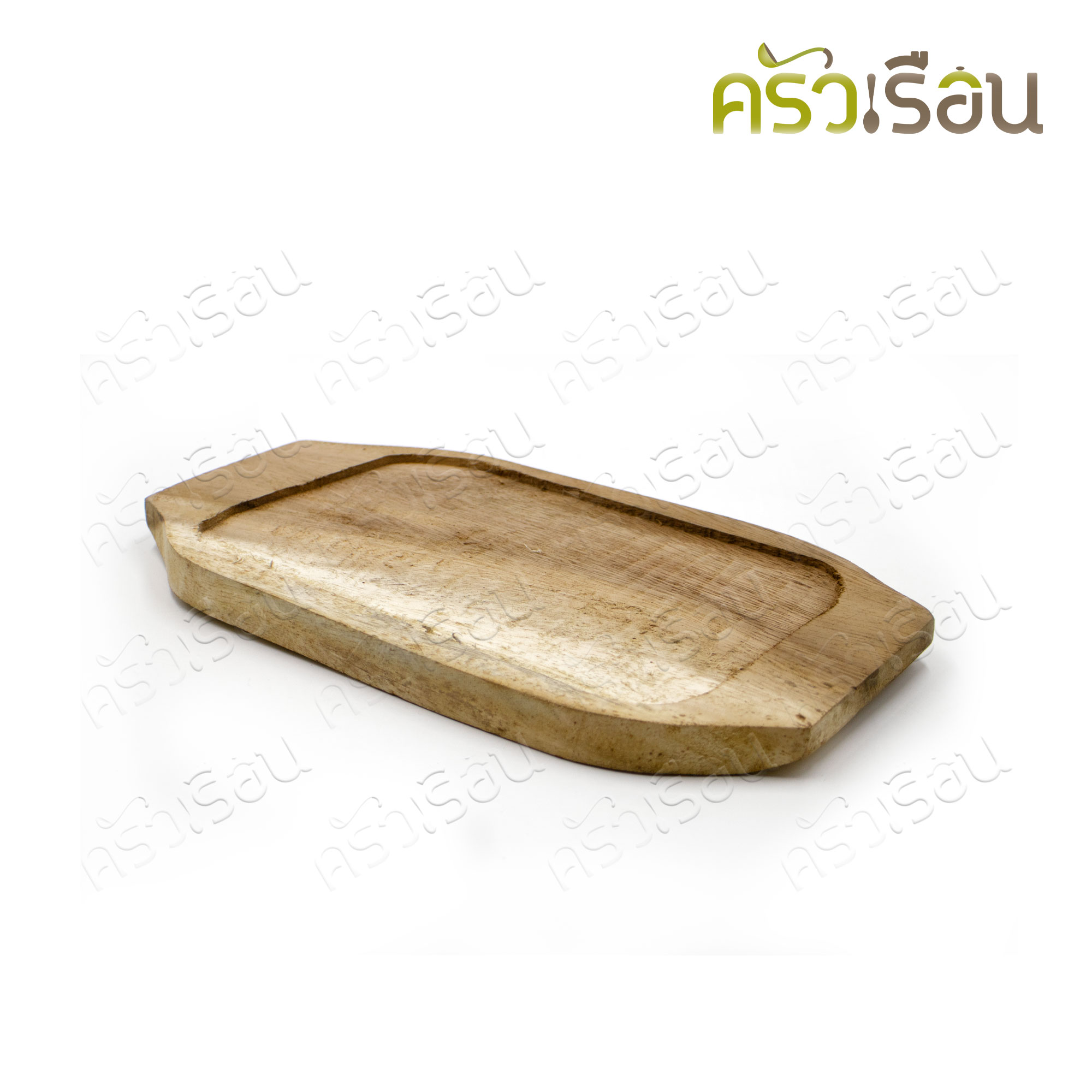 SUPER ALUMINUM จานสเต็ก อลูมิเนียม เหลี่ยมเล็ก พร้อมไม้รอง 14 x 22 ซม. No.213 ตราถุงเงิน