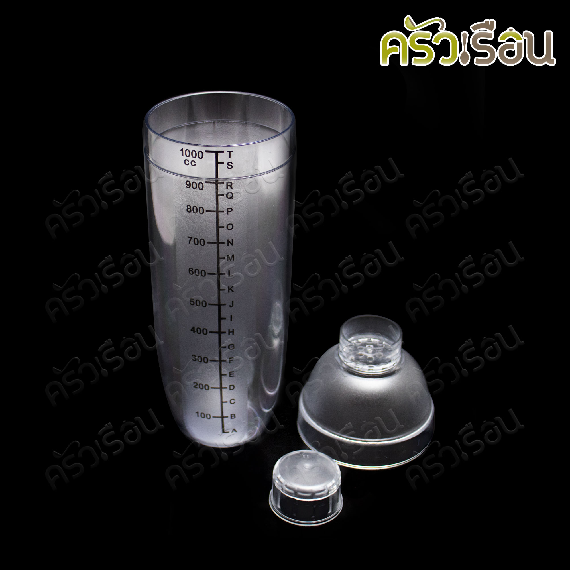 TOP Plastic PC Shaker 1000 ml. 8.5 x 21 cm. JD-8100P