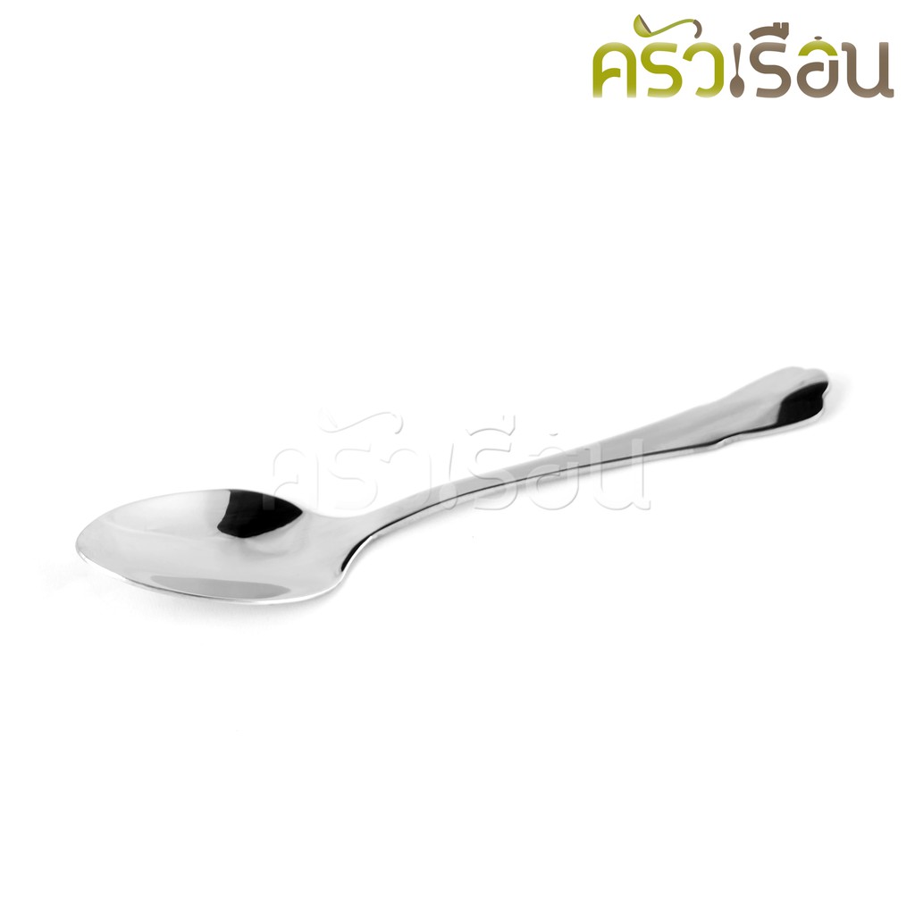 Double Apples ช้อนชา สเตนเลส ลายหยดน้ำ ขนาด 14.2 ซม.ตราแอปเปิ้ลคู่ แพ็ค 2 ชิ้น