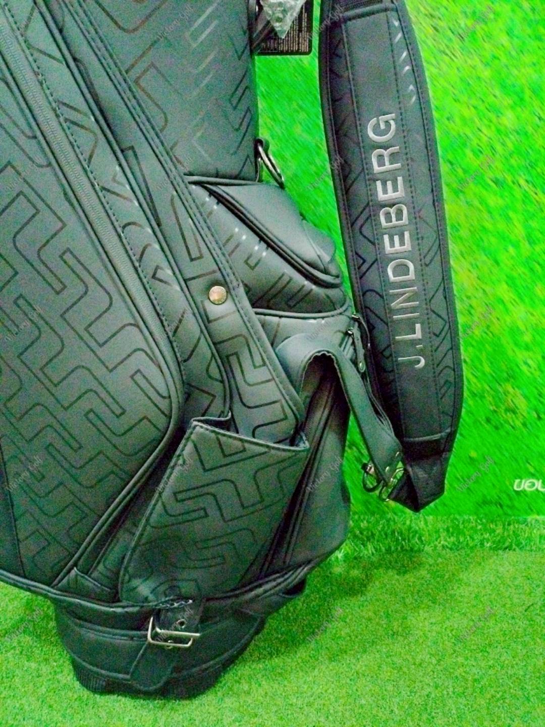Golf Bag J.LINDEBERG ( PU Material ) 9.5 Black Color