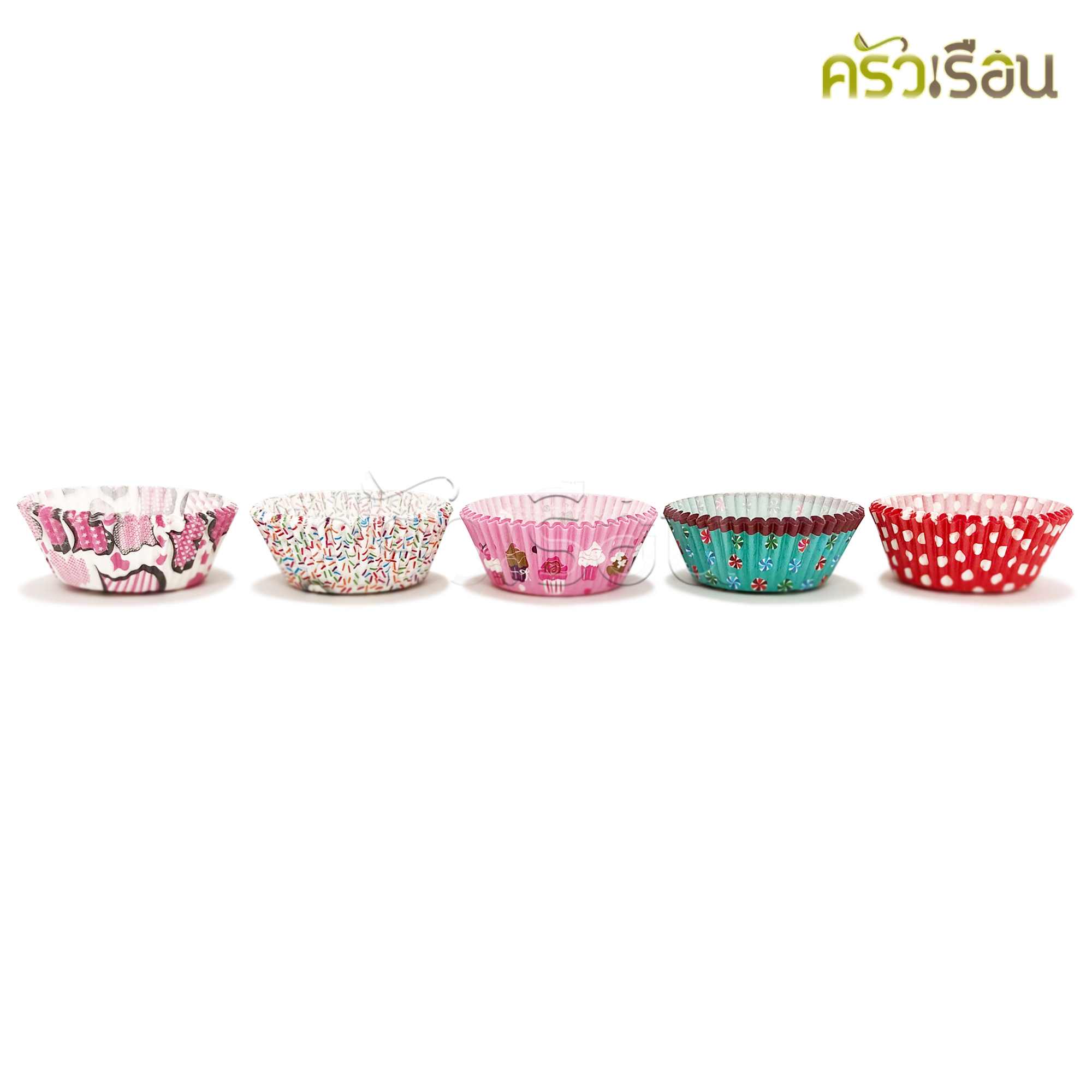[แพ็คเกจเก่า] US กระทงกระดาษ กระทงจีบ 100 ชิ้น คละลาย Ø 7 x 3 ซม. PARTY-P7