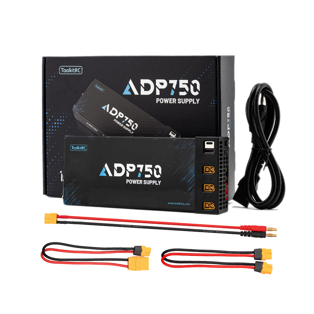 ToolkitRC ADP ADP750 750W 12V 62.5A 100-240V AC to 12V DC power supply จ่ายไฟอัจฉริยะ 7 พอร์ต มีพัดลม ToolkitRC M6D M7