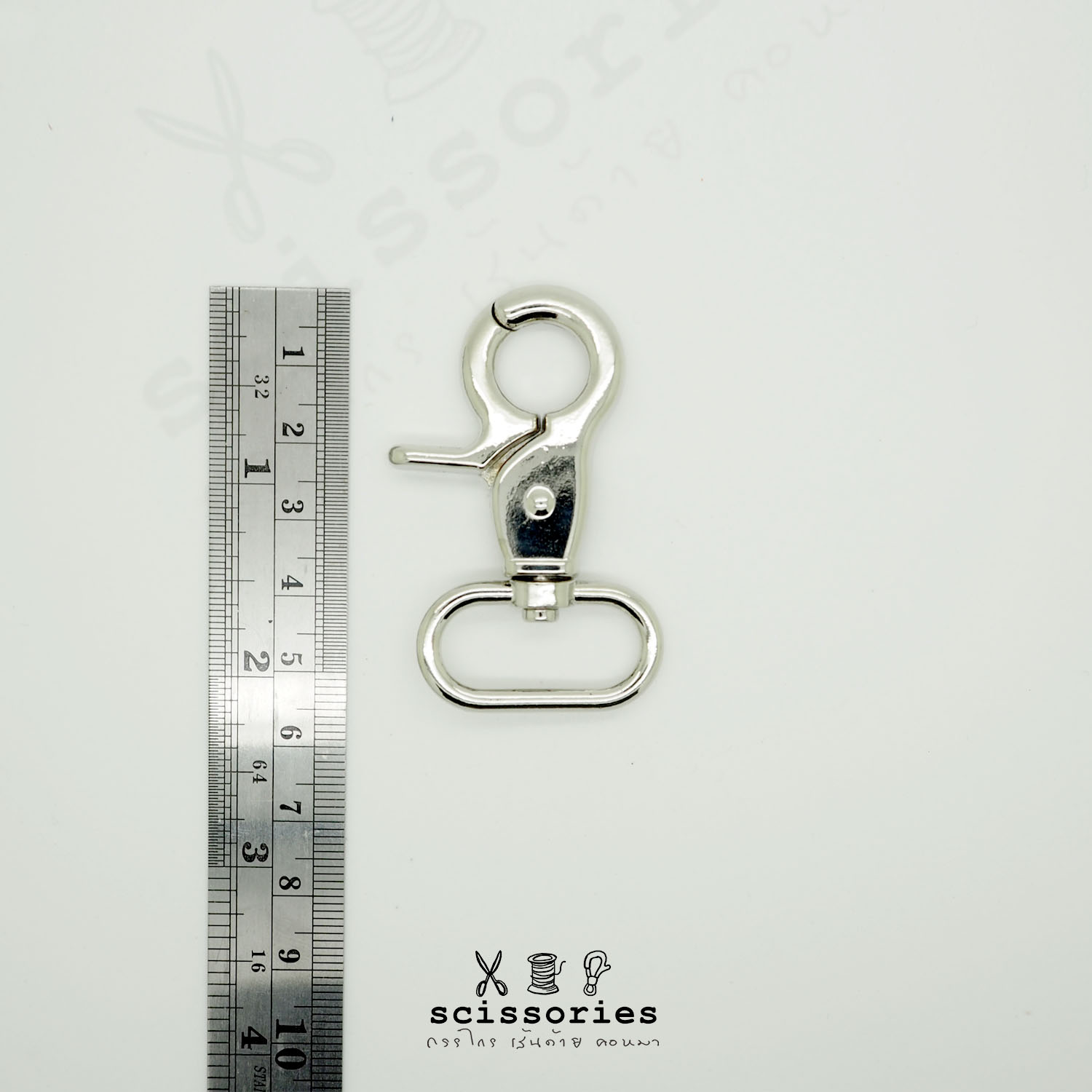 คอหมา 1 in สีเงิน/2 ตัว