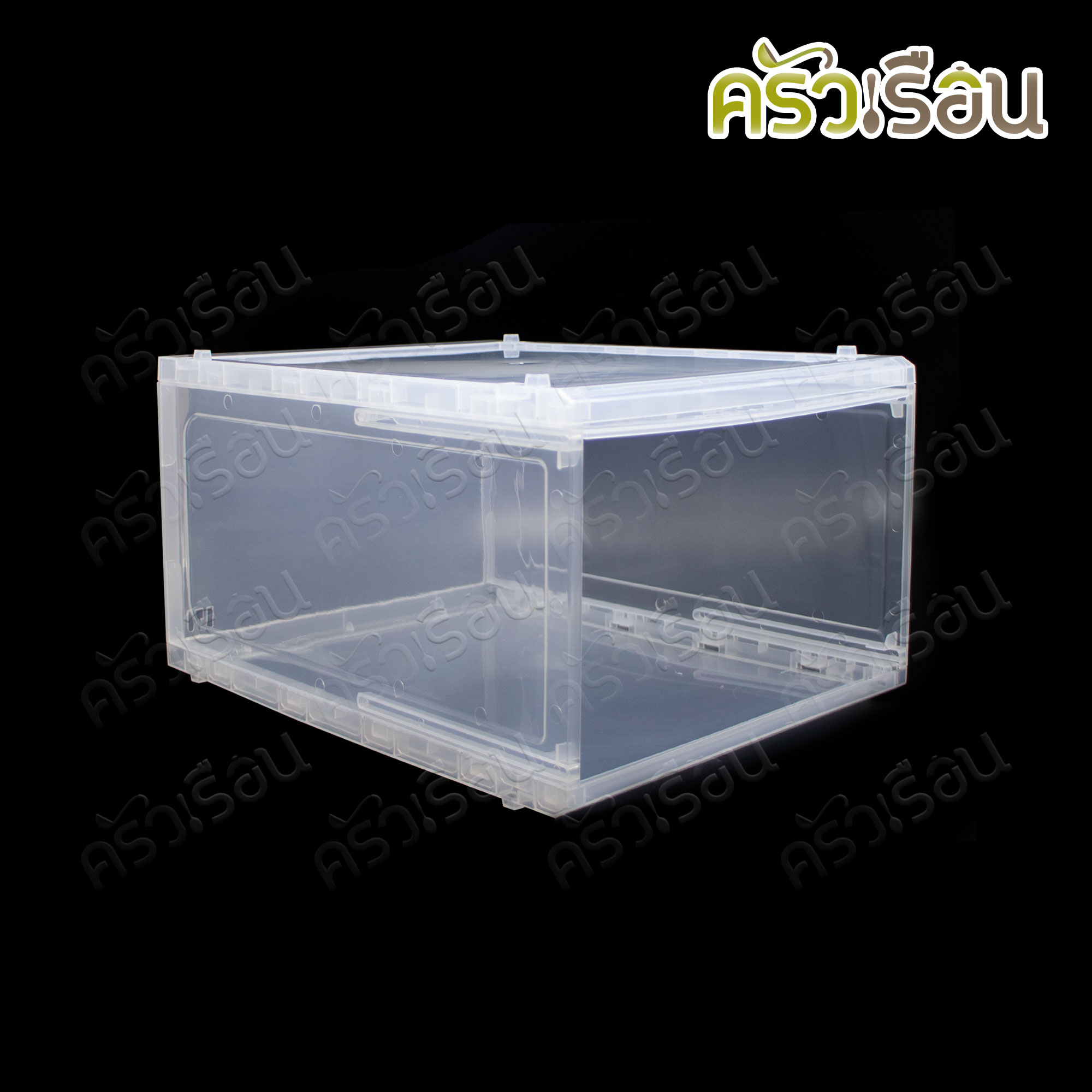 BIG ONE กล่องรองเท้า ฝาสไลด์ข้าง 27x35x20 ซม. BIGSHOES No.413 วางซ้อนได้