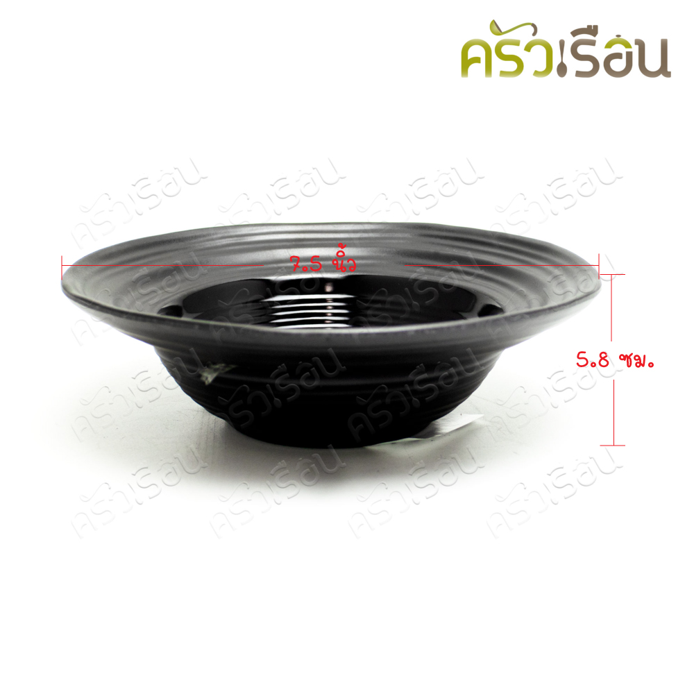 SUMO ชามกลม เมลามีน สีดำ 7.5 นิ้ว JB480-7.5 ชามญี่ปุ่น ชามทรงญี่ปุ่น ชามข้าว ชามก๋วยเตี๋ยว