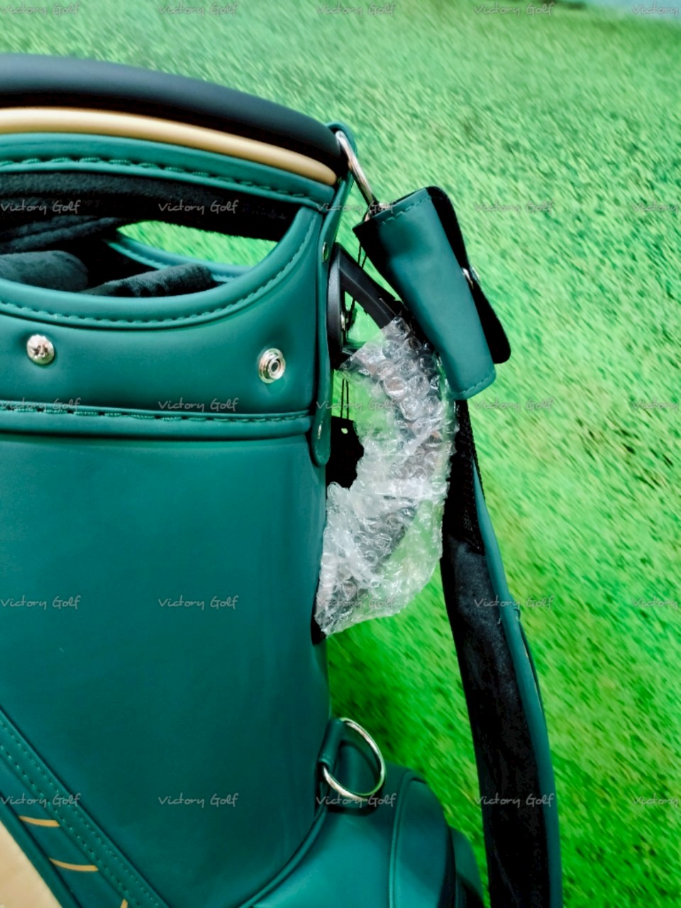Golf Bag J.LINDEBERG ( PU Material ) 9.5 Dark-Green Color