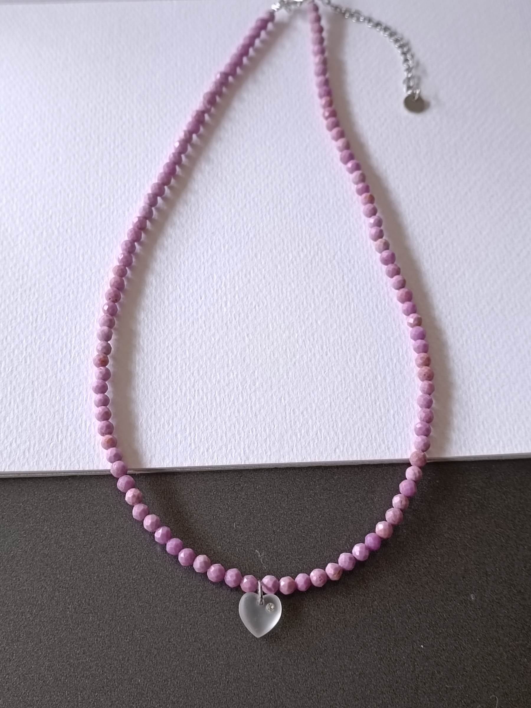 สร้อยคอหินแท้ Mica Quartz Necklace (ความสมดุลย์ทางอารมณ์)