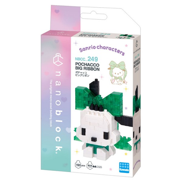 Kawada nanoblock Sanrio NBCC_249 Pochacco Big Ribbon 4972825234280 (นาโนบล็อค)