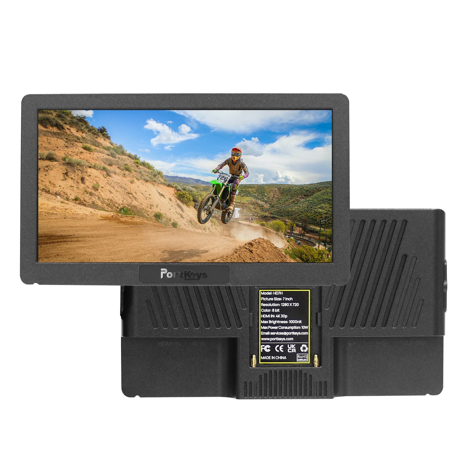 Portkeys LH7H: จอภาพ Field Monitor ขนาด 7 นิ้ว ความสว่างสูงพิเศษ 1200nit พร้อม HDMI 4K และเครื่องมือตรวจสอบภาพระดับมืออาชีพ