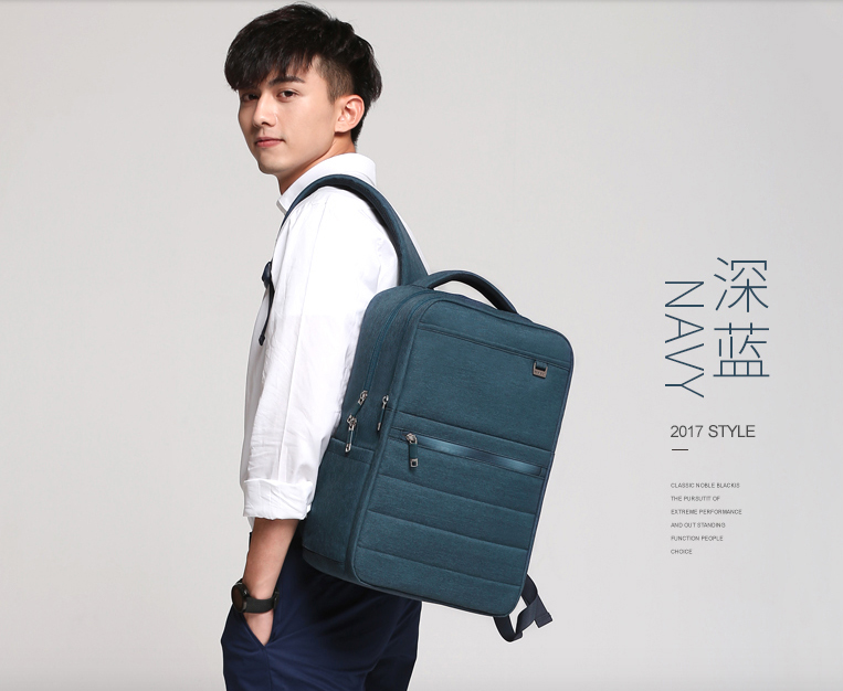 กระเป๋า Hi-End จาก AspenSport กระเป๋าเป้สะพายหลัง โน๊ตบุ๊ค รุ่น AS-B68 ใส่ laptop 13-16 นิ้ว สีน้ำเงิน