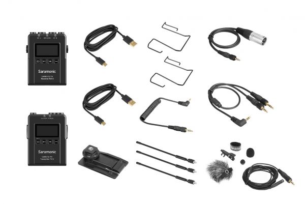 Saramonic Uwmic 12 TH Set 1 (RX12+TX12) ไมโครโฟนไร้สาย คลื่น UHF ( 1ตัวรับ+1ตัวส่ง)