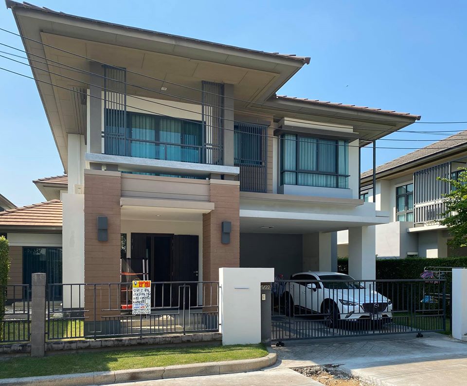 ขายด่วน บ้านเดี่ยว 2 ชั้น หมู่บ้านเศรษฐสิริชัยพฤกษ์-แจ้งวัฒนะ (รหัสทรัพย์ 2019215) ต.บางพลับ อ.ปากเกร็ด จ.นนทบุรี