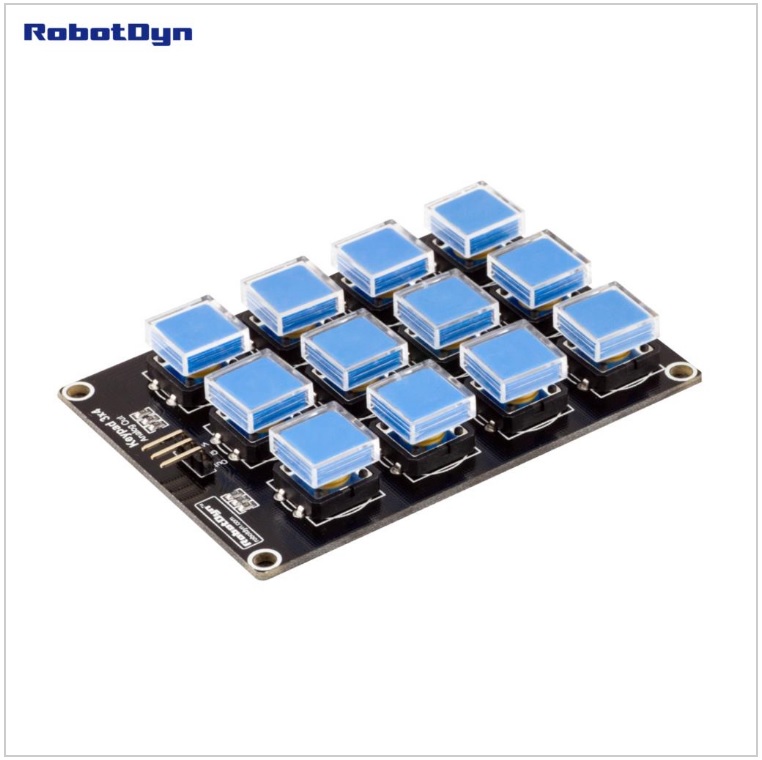 Button Keypad 3x4 module. One analog out. Compatible for Arduino, Raspberry, STM.
