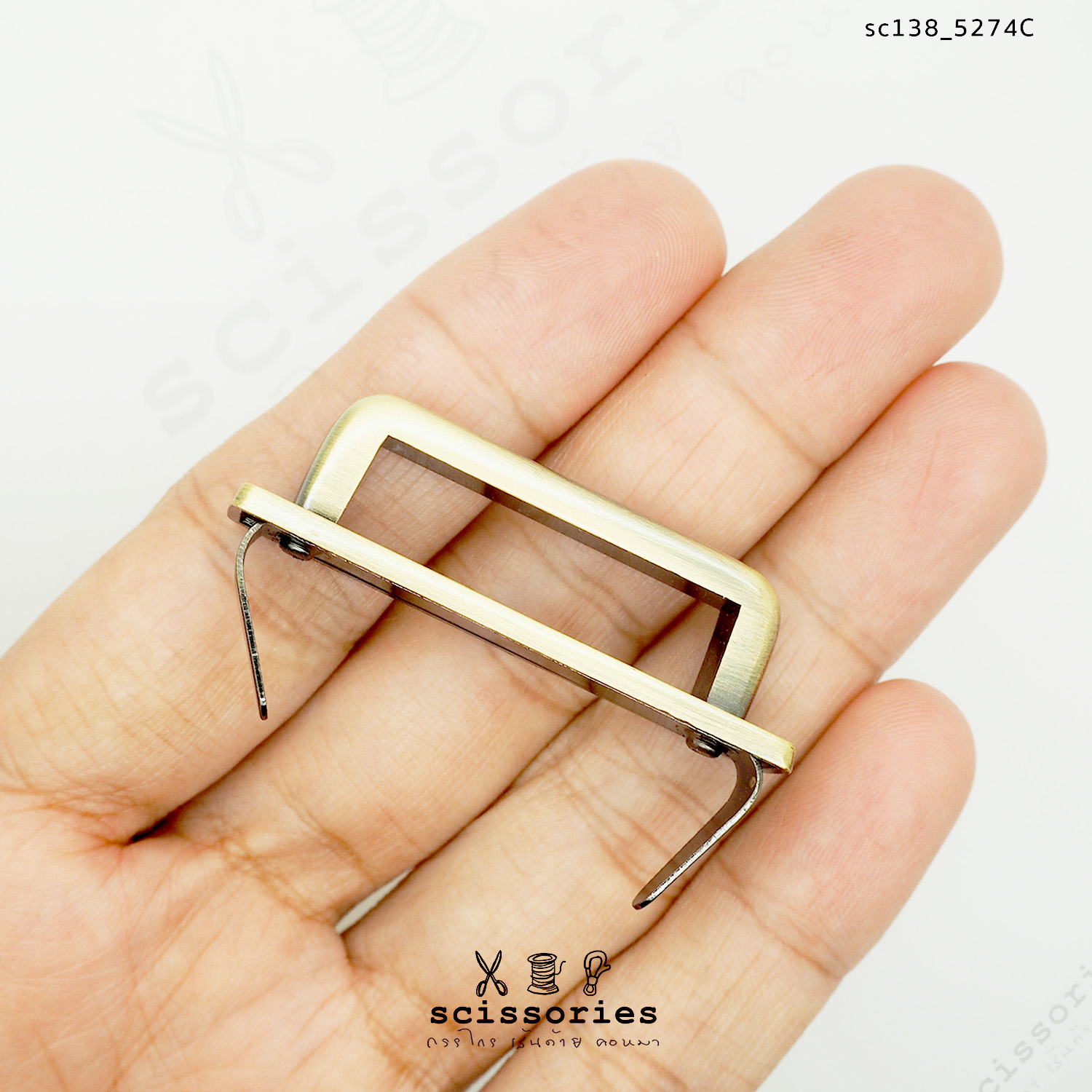 ตัวยู 1.2" สีเหลืองขัด 2ตัว