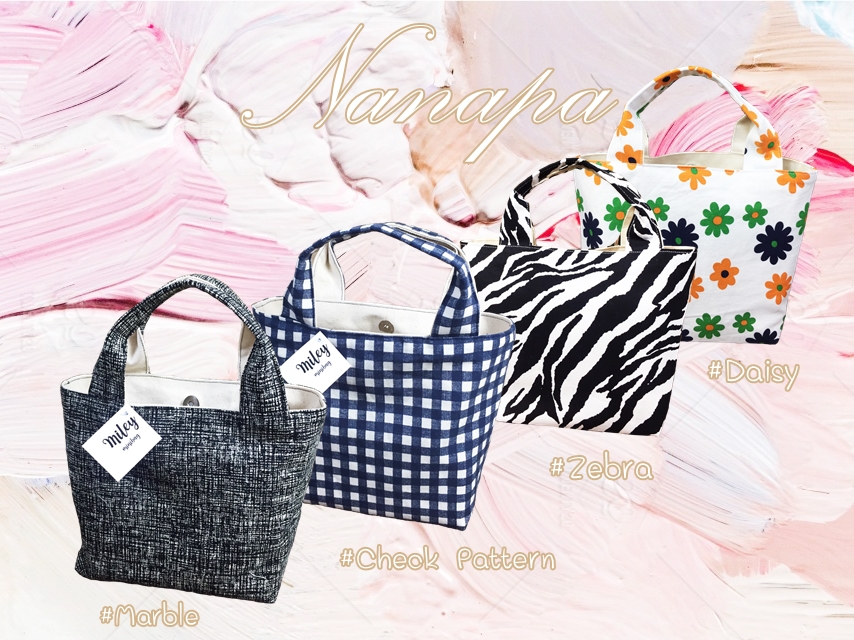 กระเป๋าผ้าแบบถือ รุ่นMiley bag