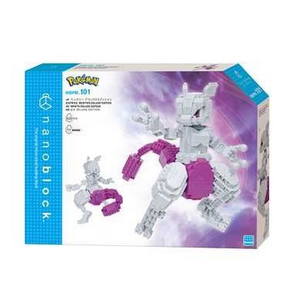 Kawada nanoblock Pokemon NBPM_101 Mewtwo Deluxe Edition 4972825226520 (นาโนบล็อค)