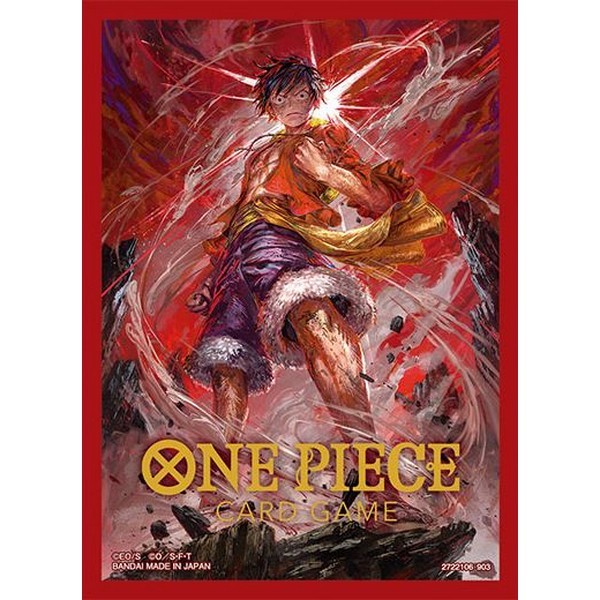 Bandai One Piece Card Game Sleeves Limited Monkey D. Luffy V2 ซองใส่การ์ด (70 ซอง) 4570118189899 (การ์ดวันพีช)