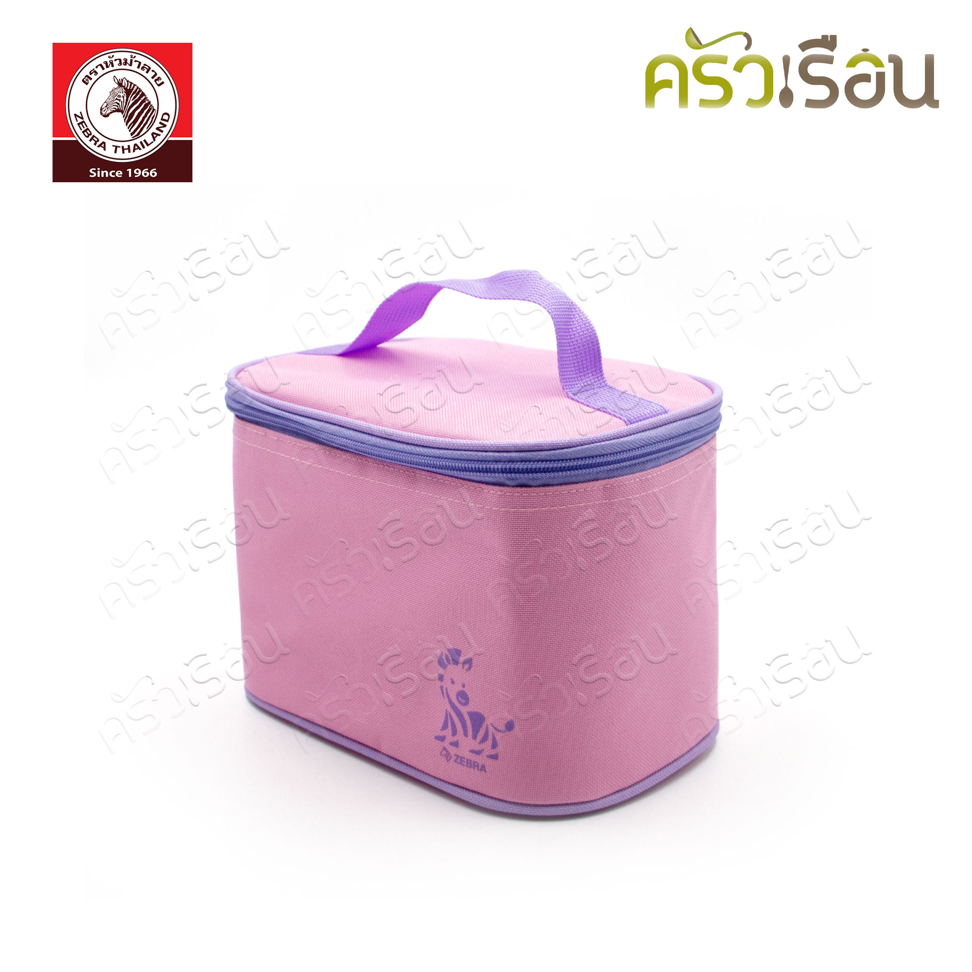 ZEBRA Jolly Pink Food Storage Box Set 184355 2 spill-proof boxes, 1 glass with lid, 2 stainless steel spoons, 1 thermal bag