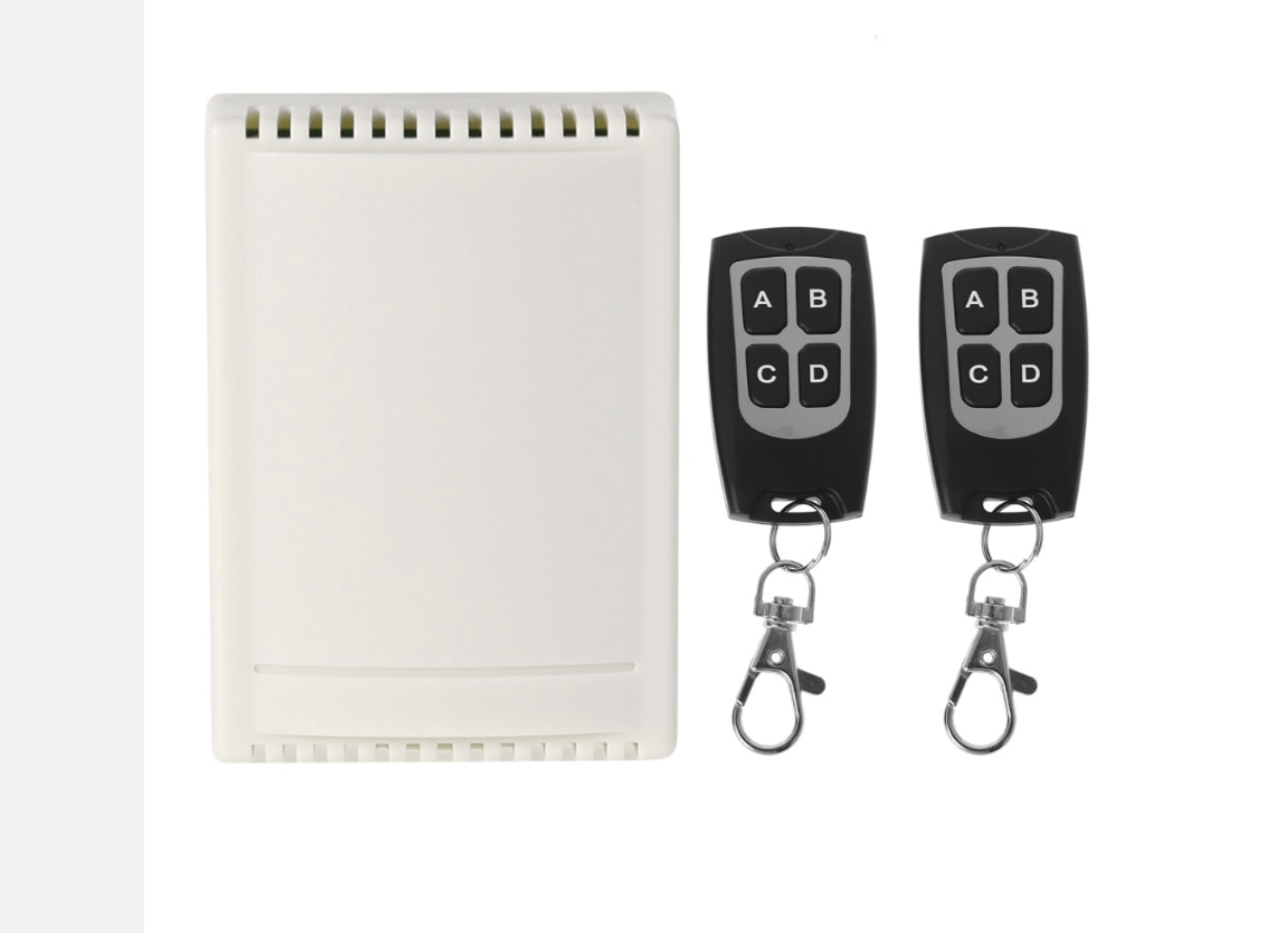 DC 12V 4CH Wireless Remote Control Switch 1 Receiver + 2 Transmitters 433MHz