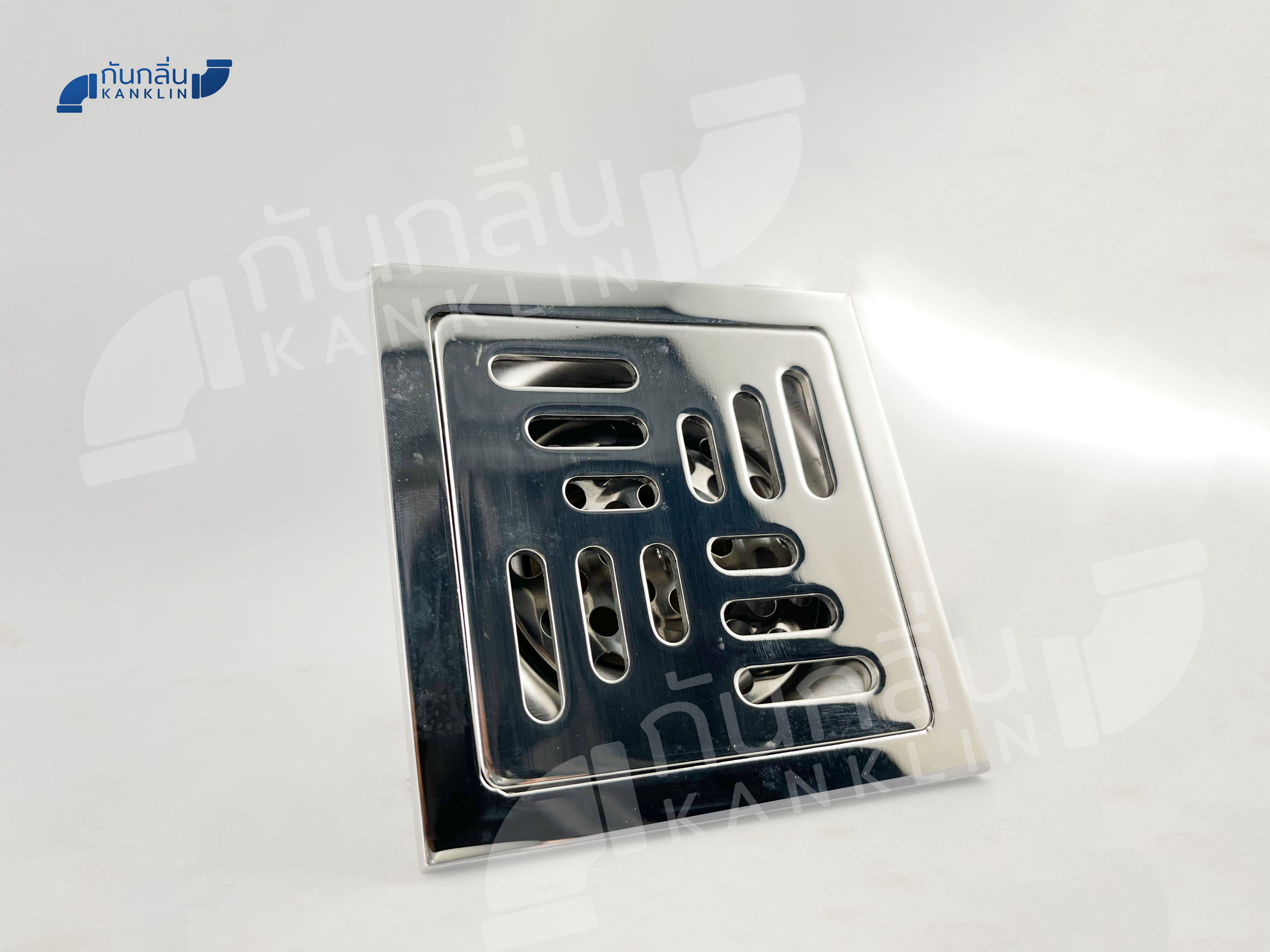 ตะแกรงสแตนเลส304 หน้าเหลี่ยมมีลาย ขนาด 10x10 ซม.