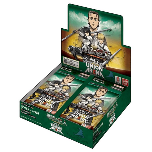 Bandai Union Arena Booster Box EX10BT Attack on Titan Vol.2 แบบกล่อง (16 ซอง) 4582769824975 (การ์ด)
