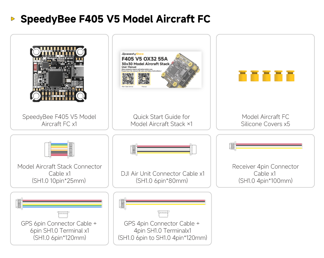 [Stack&FC&ESC] 2025 SpeedyBee F405 V5 BLS 50A 30x30 FC&ESC Stack อุปกรณ์โดรน Drone