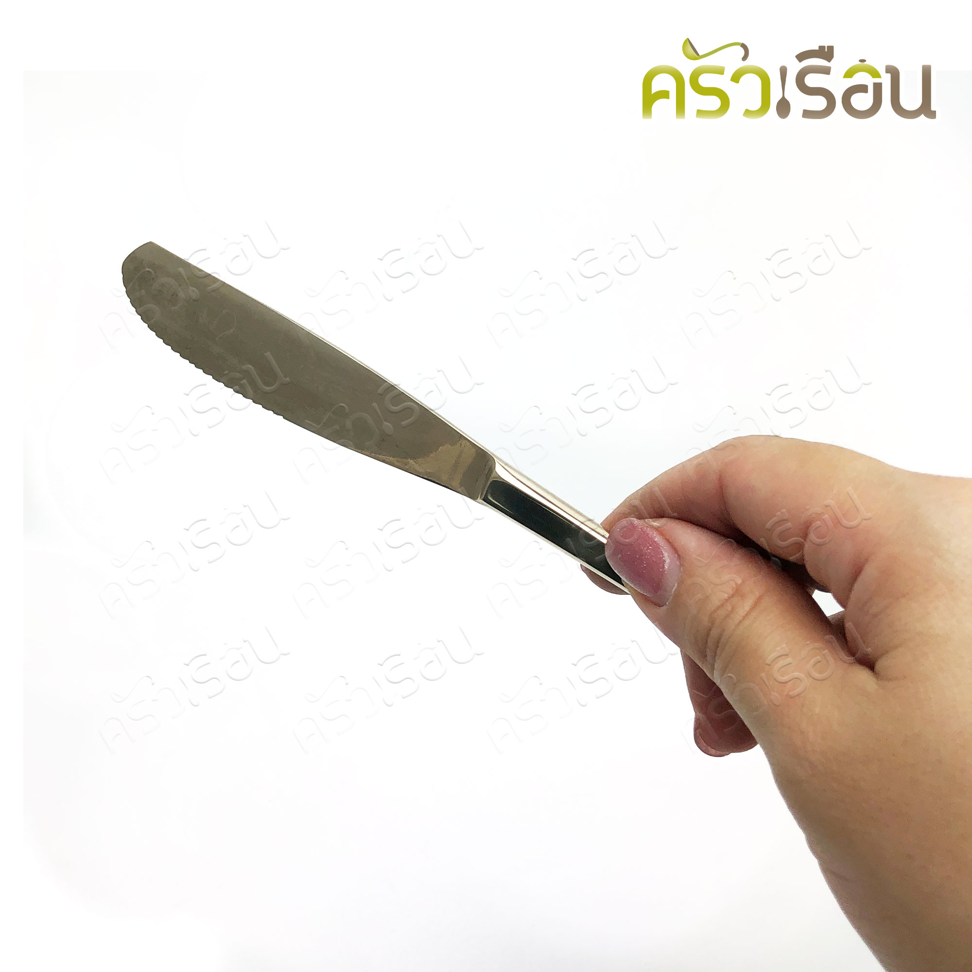 BRASS dinner knife, real brass, hexagonal handle, 21.5 cm, steak knife.