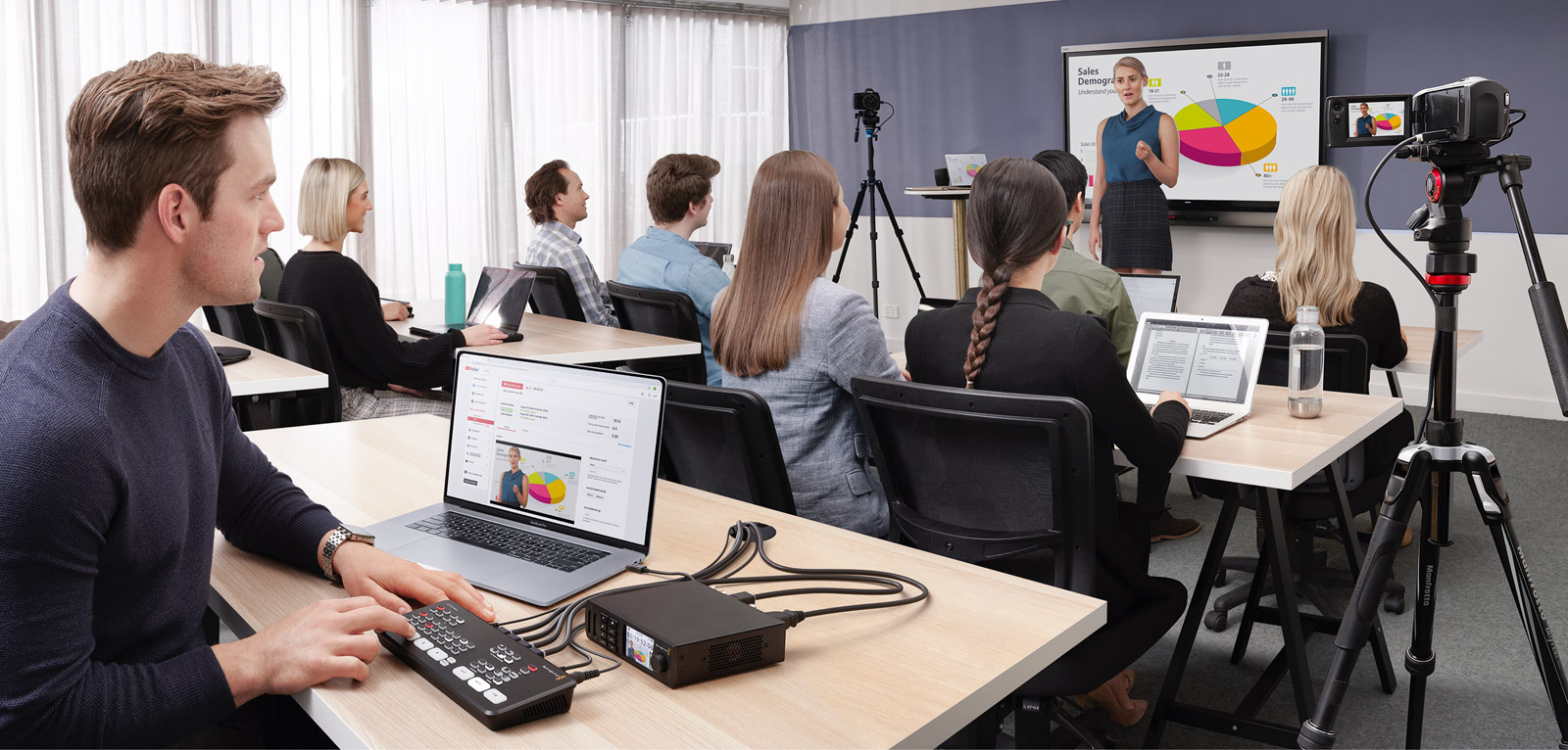 atem mini pro livestrem video switcher