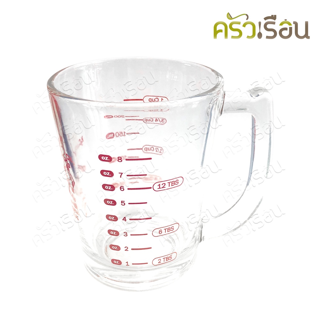 [ 1 pc. mc-108 ] US Glass Measuring Cup with scale, 1 cup [8 ounces, 250 ml.] 8.25 x 10.3 cm. MC-108, Transparant.