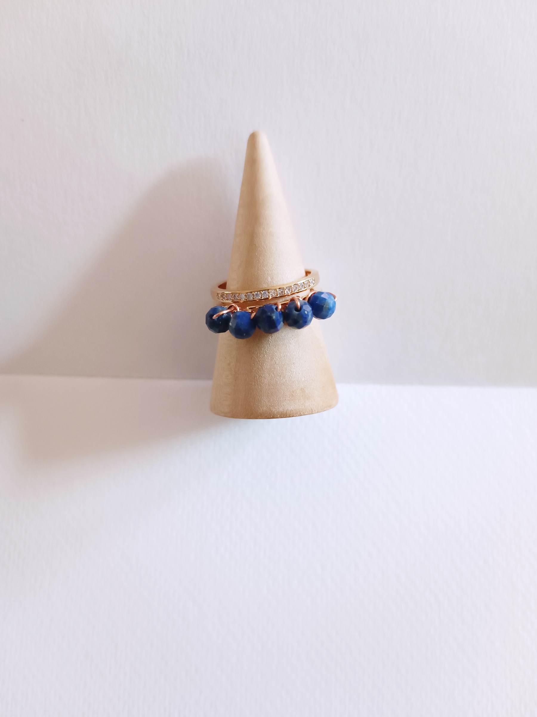 "The Crown" Ring Collection แหวนหินแท้ Lapis Lazuli Ring(เสริมพลังงานการสื่อสาร เจรจาต่อรอง)