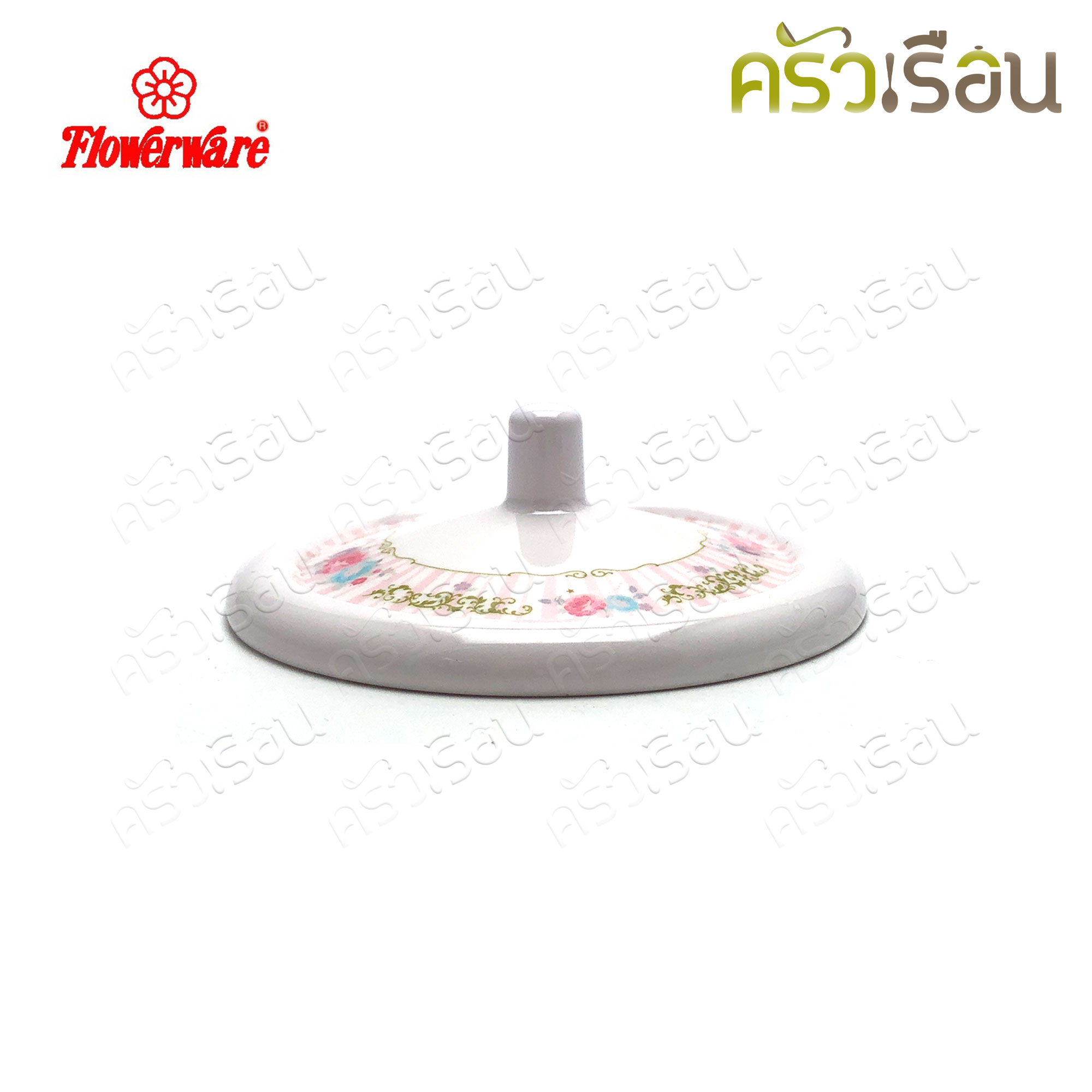 Flowerware [ราคาต่อใบ] ฝาครอบแก้ว ลายดอกไม้ ขนาด 3.5 นิ้ว L327-3.5 ฝาครอบถ้วยน้ำ ฝา แก้วน้ำ ฝาแก้วน้ำ ฝาถ้วยน้ำ ลายดอกไม้