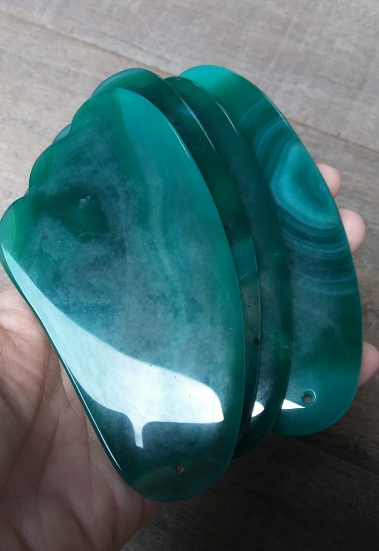 กัวซา หม่าเล่า (Agate & Carnelian Gua Sha)