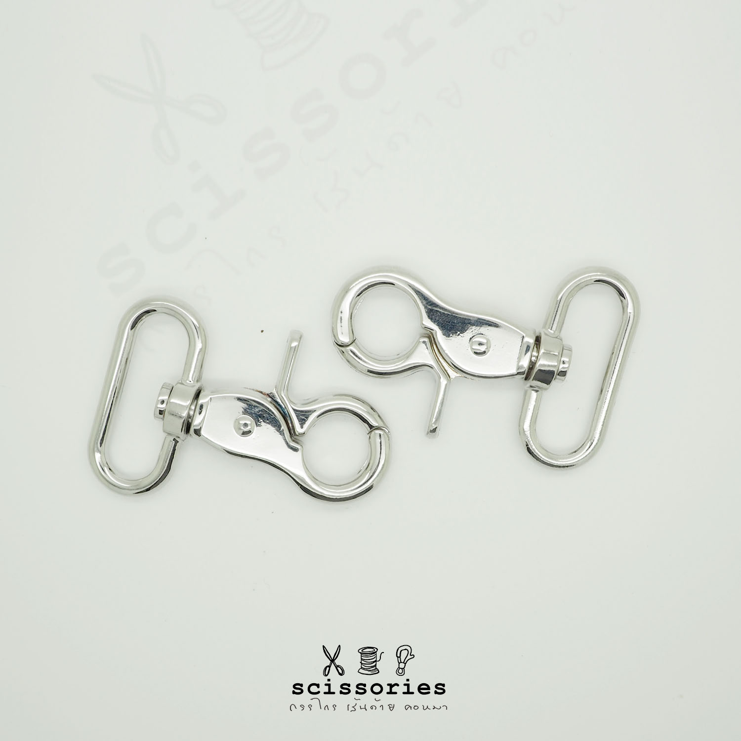 คอหมา1.2in สีเงิน /2 ตัว