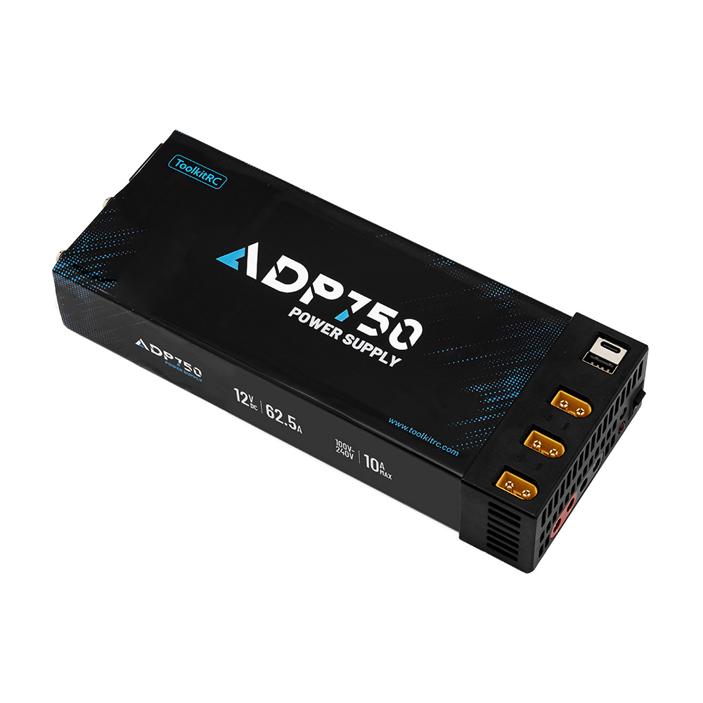 ToolkitRC ADP ADP750 750W 12V 62.5A 100-240V AC to 12V DC power supply จ่ายไฟอัจฉริยะ 7 พอร์ต มีพัดลม ToolkitRC M6D M7