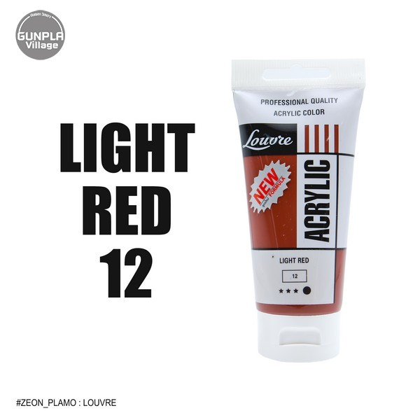 Louvre Acrylic 012 Light Red 80 ml LOUVRE 8851596080127