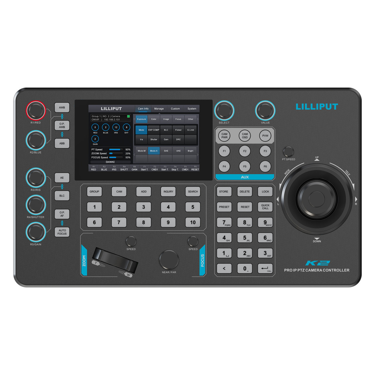 Lilliput K2 Touch Screen PTZ Camera Joystick Controller