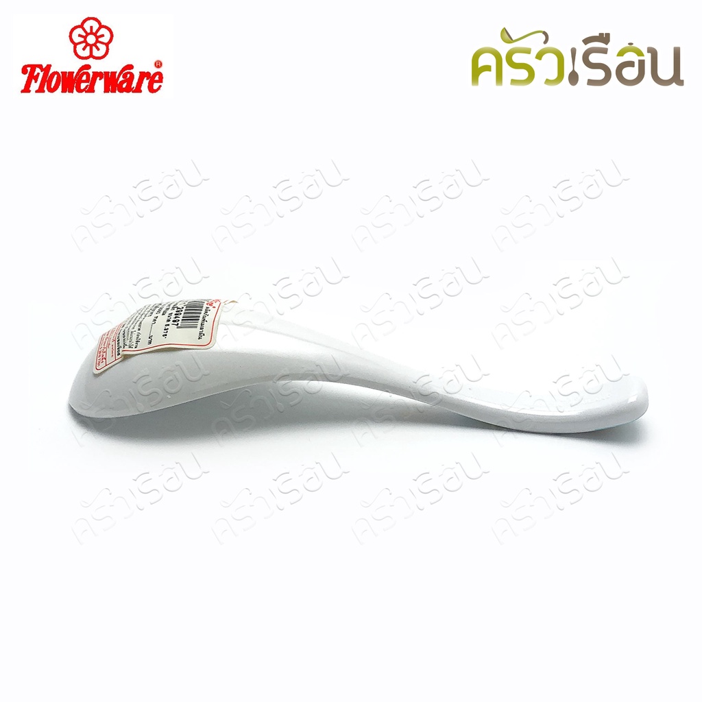 Flowerware ลาย Pooh Blue Spot white หมีพูห์ พูห์ บลู สปอต ไวท์ [ ราคาต่อชิ้น ] ช้อน หรือ ช้อนส้อม เมลามีน