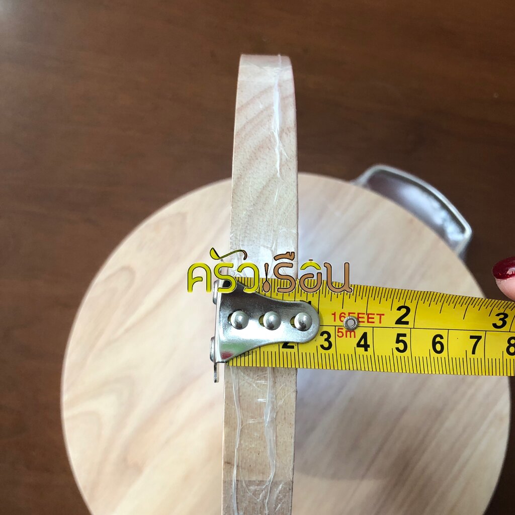 Kit Charoen เขียงไม้ กลม หนา ราคาต่ออัน มีขนาดให้เลือก (ไม้ยางพารา)