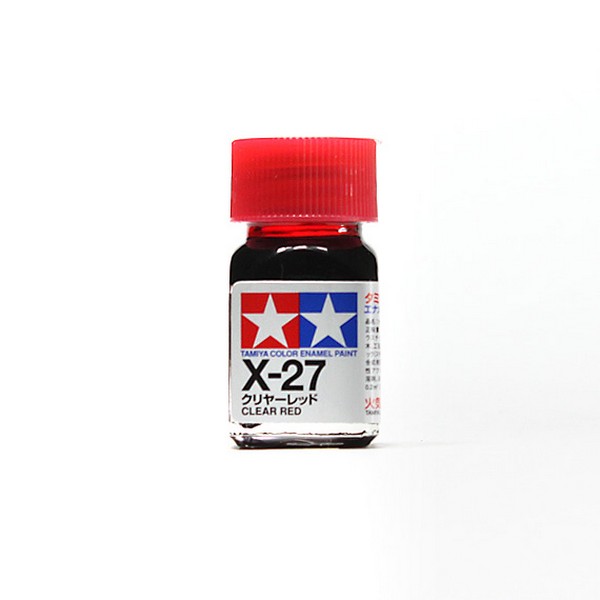 Tamiya Enamel Color 80027 X-27 Clear Red (Gloss Clear) Tamiya 45135262