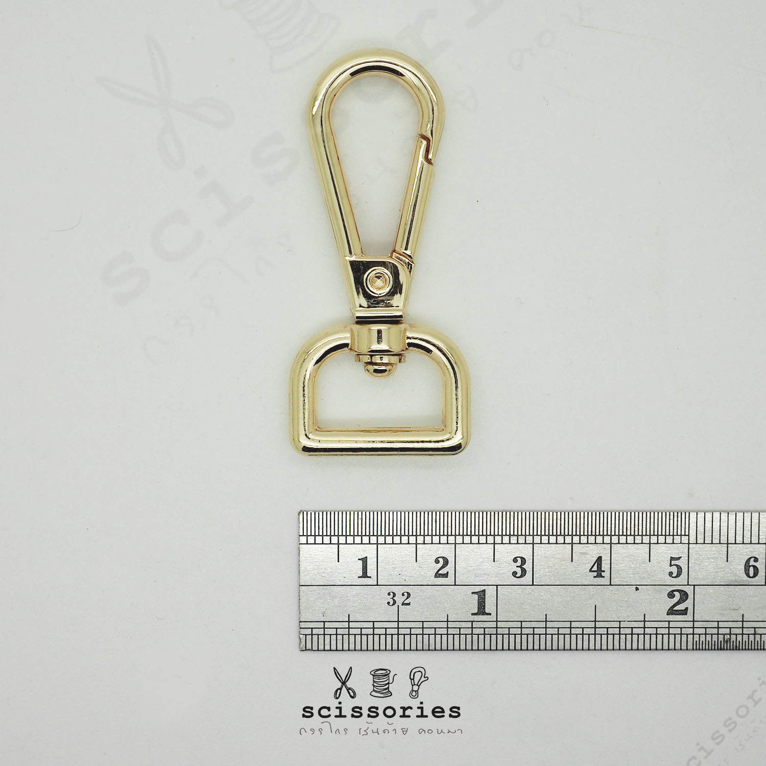 คอหมา1.6cm สีทอง 2 ตัว