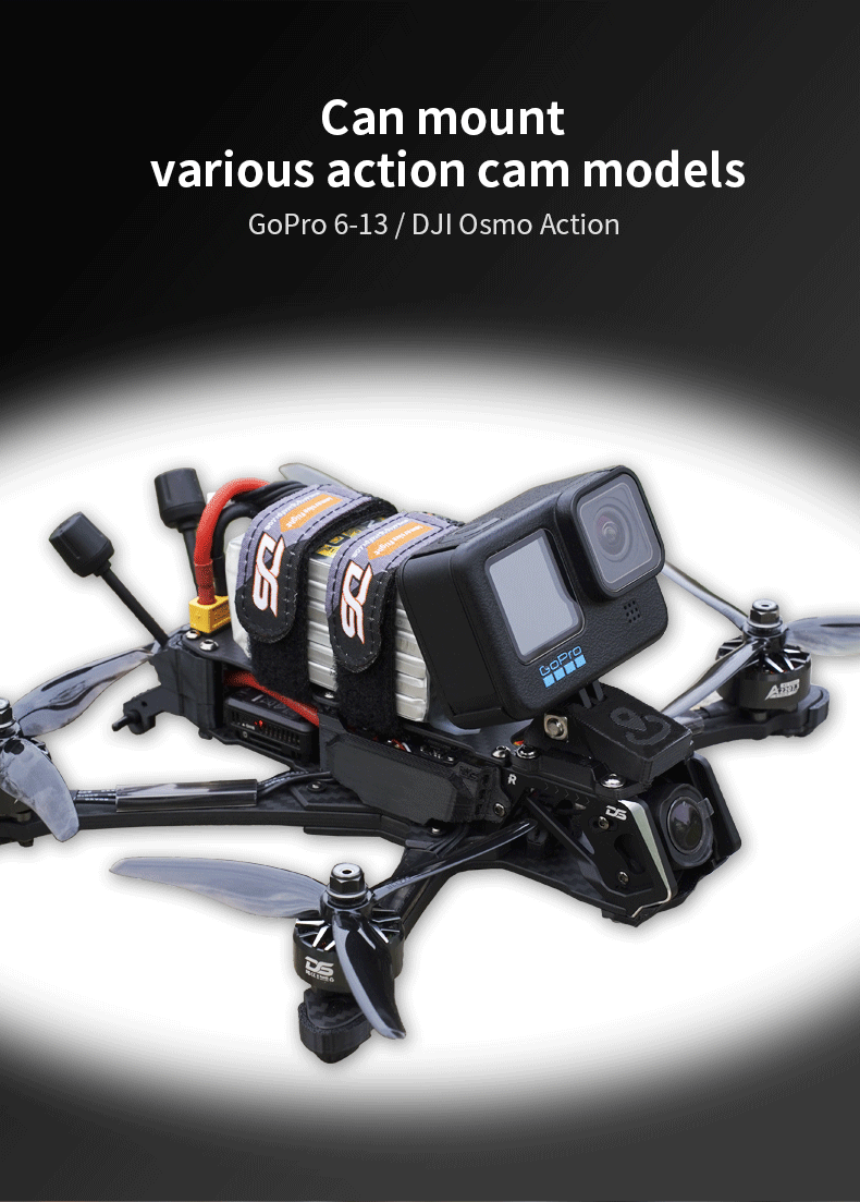 [D5-1] DeepSpace SEEKER5 5inch freestyle FPV Drone DJI O4 PRO with GPS 6S อุปกรณ์โดรน Drone