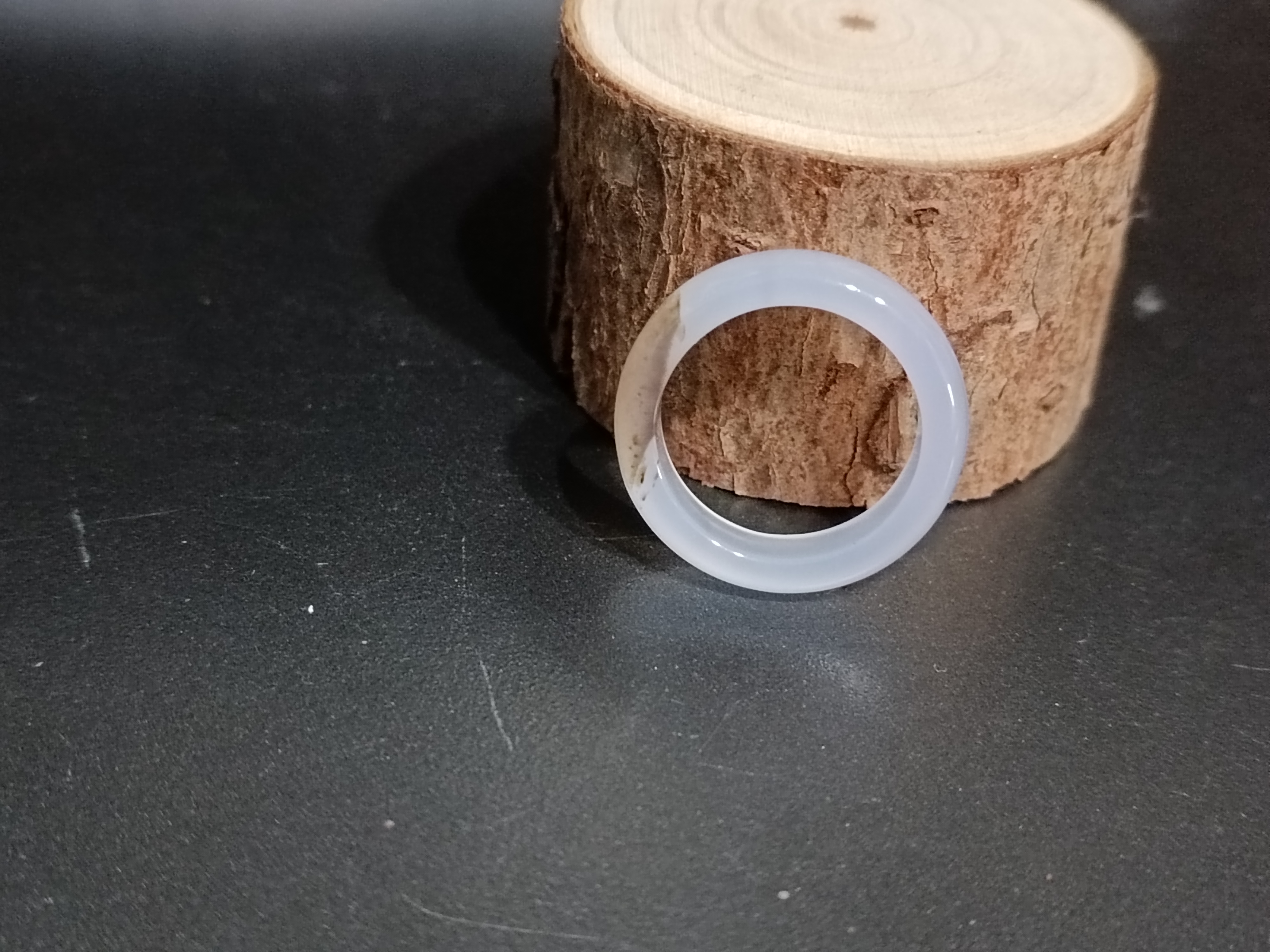 Whole Natural Stone Agate Ring แหวนหินแท้ธรรมชาติ Agate (For Protection)