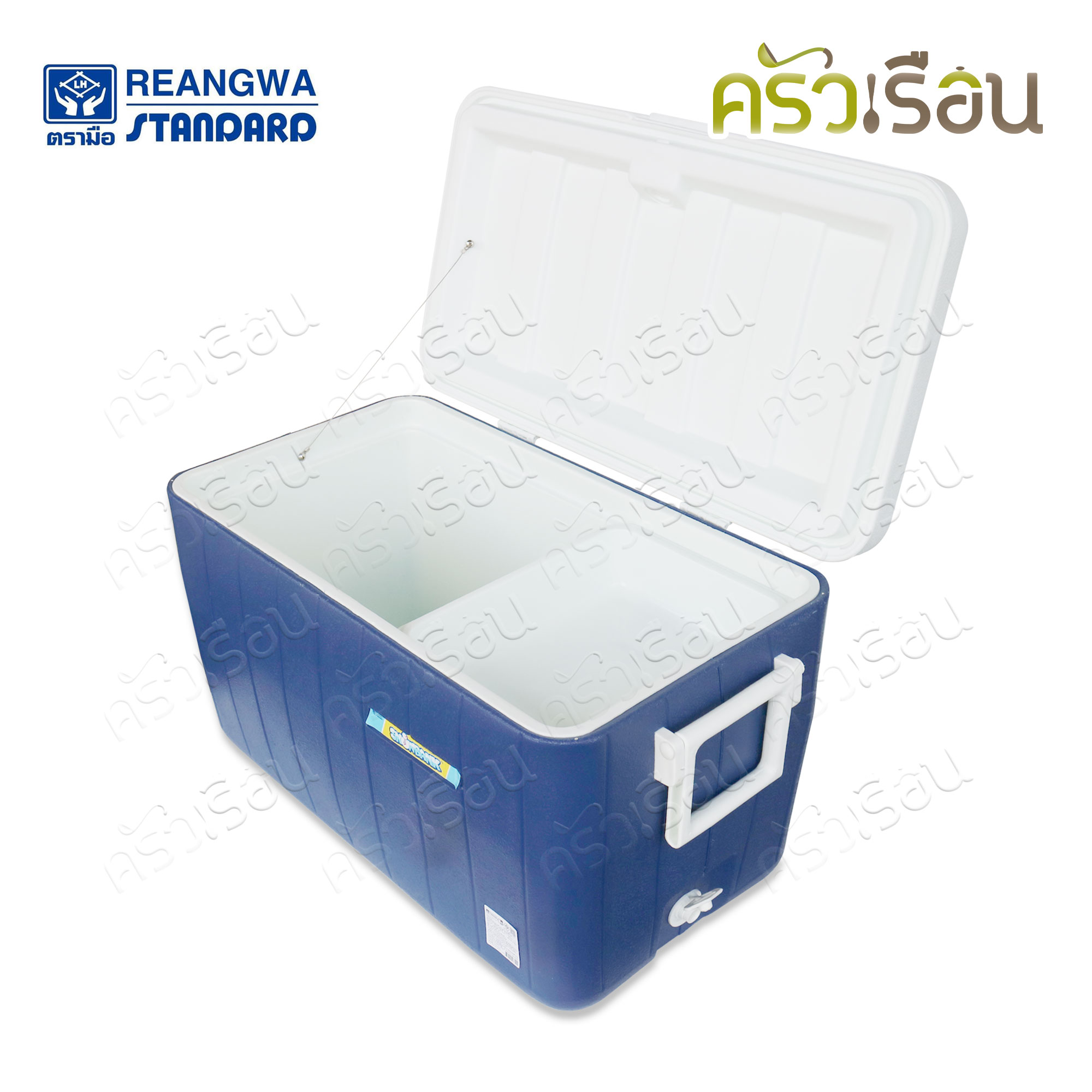 Reangwa Standard กระติกปิคนิค คูลเลอร์ สีน้ำเงิน 40 ลิตร 34 x 60 x 37.5 ซม. RW0331 ถังแช่ กระติกน้ำแข็ง Hot and Cold Insulated Cooler Snow Bank