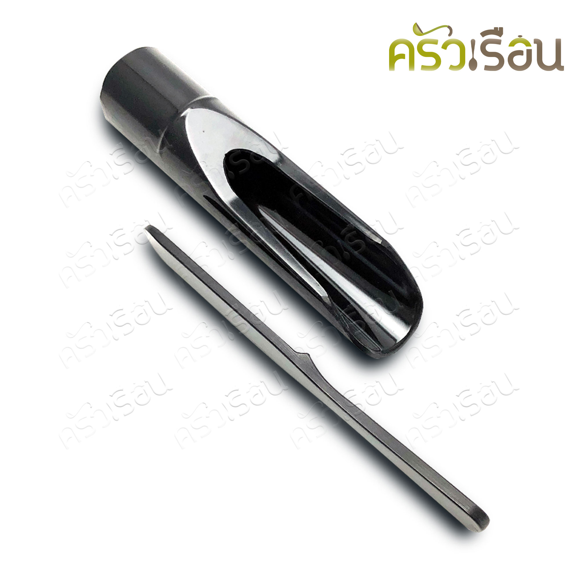 SUMO กระบอกลูกชิ้นชาบู เมลามีน สีดำ ทรงไม้ไผ่ พร้อมพายไม้ 5.9 นิ้ว K-05 กระบอกชาบู ที่ทำลูกชิ้นชาบู