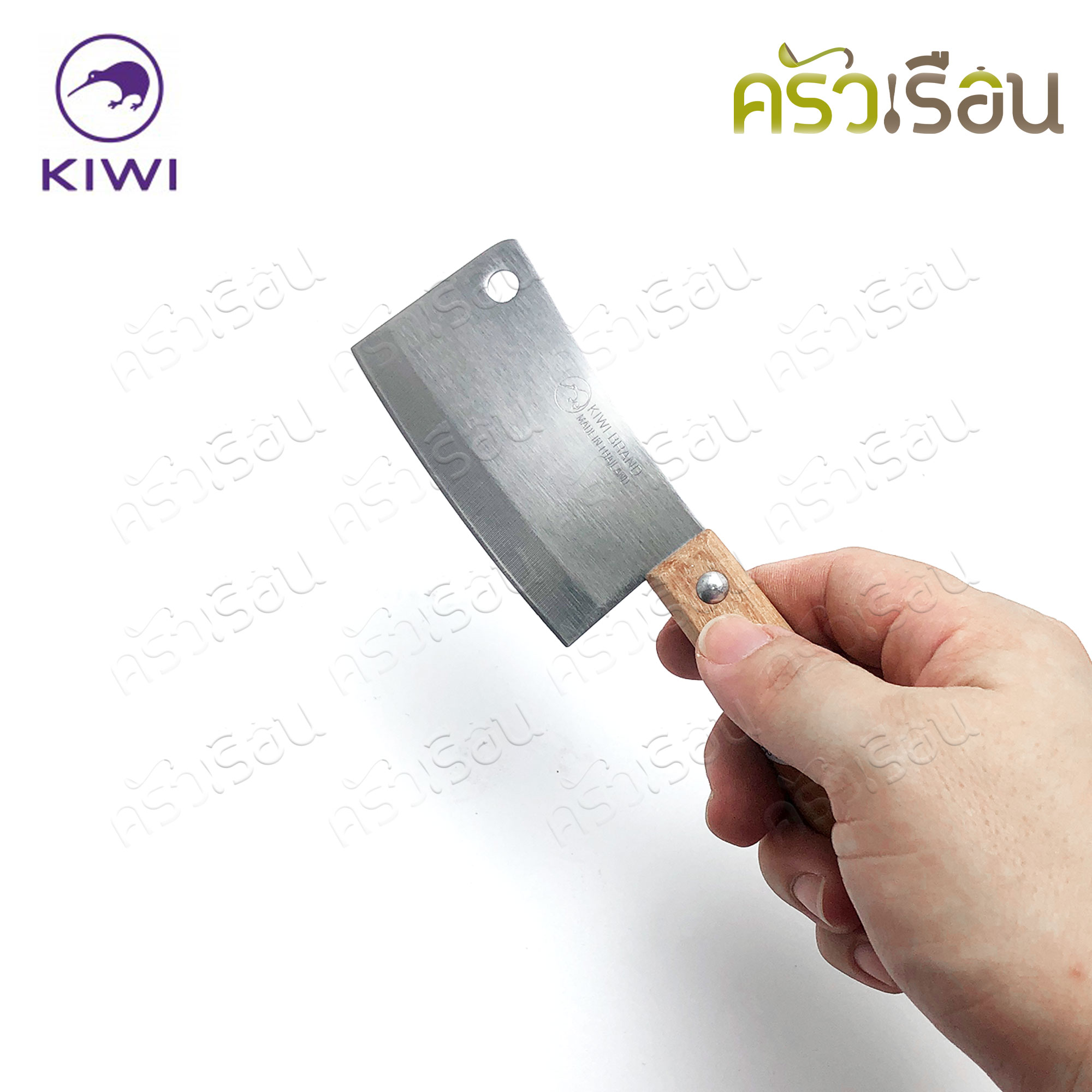 Kiwi มีดหั่น / มีดสับจิ๋ว ด้ามไม้ 3 นิ้ว #504 ตรากีวี