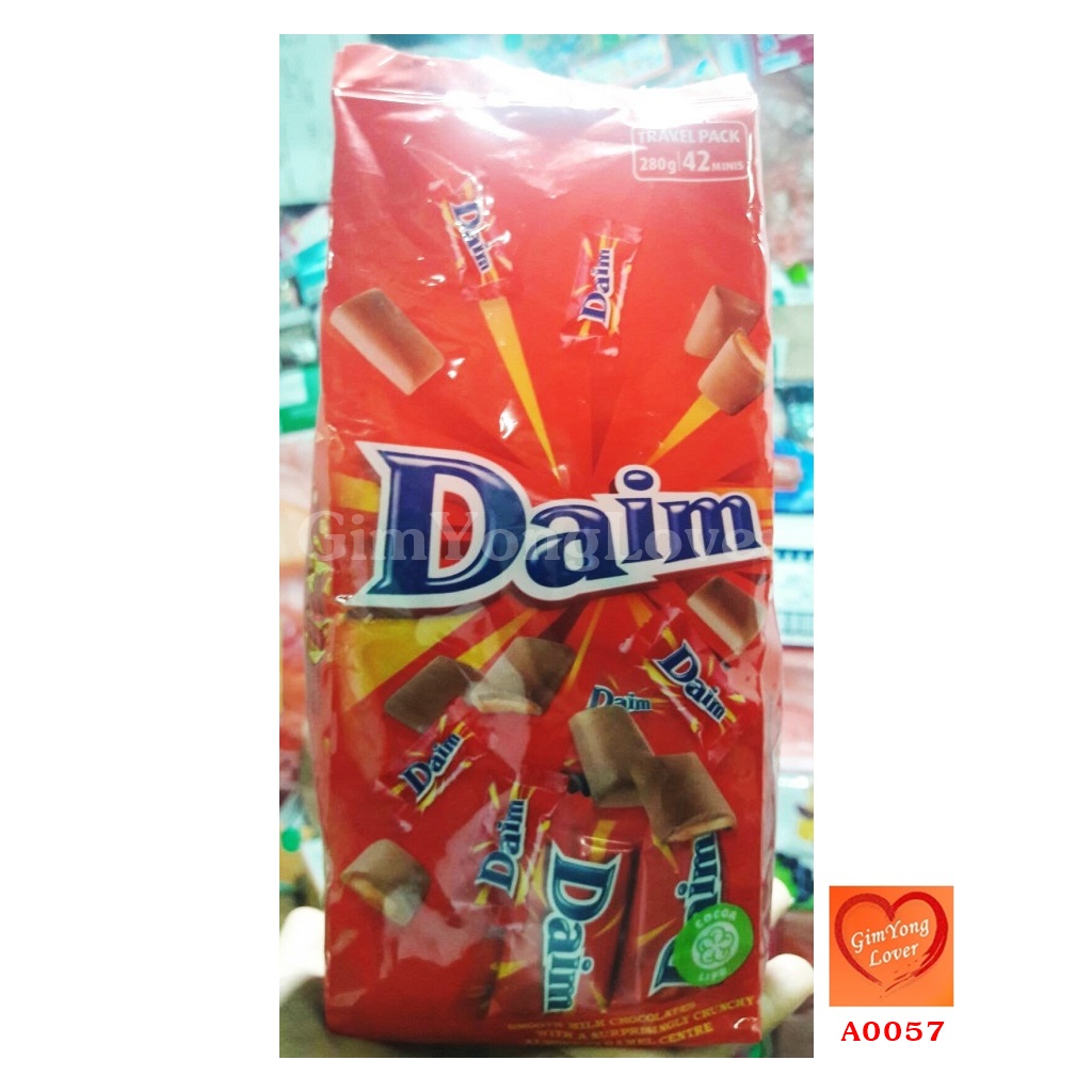DAIM ช็อคโกแลตสอดไส้คาราเมล (Daim Chocolate)