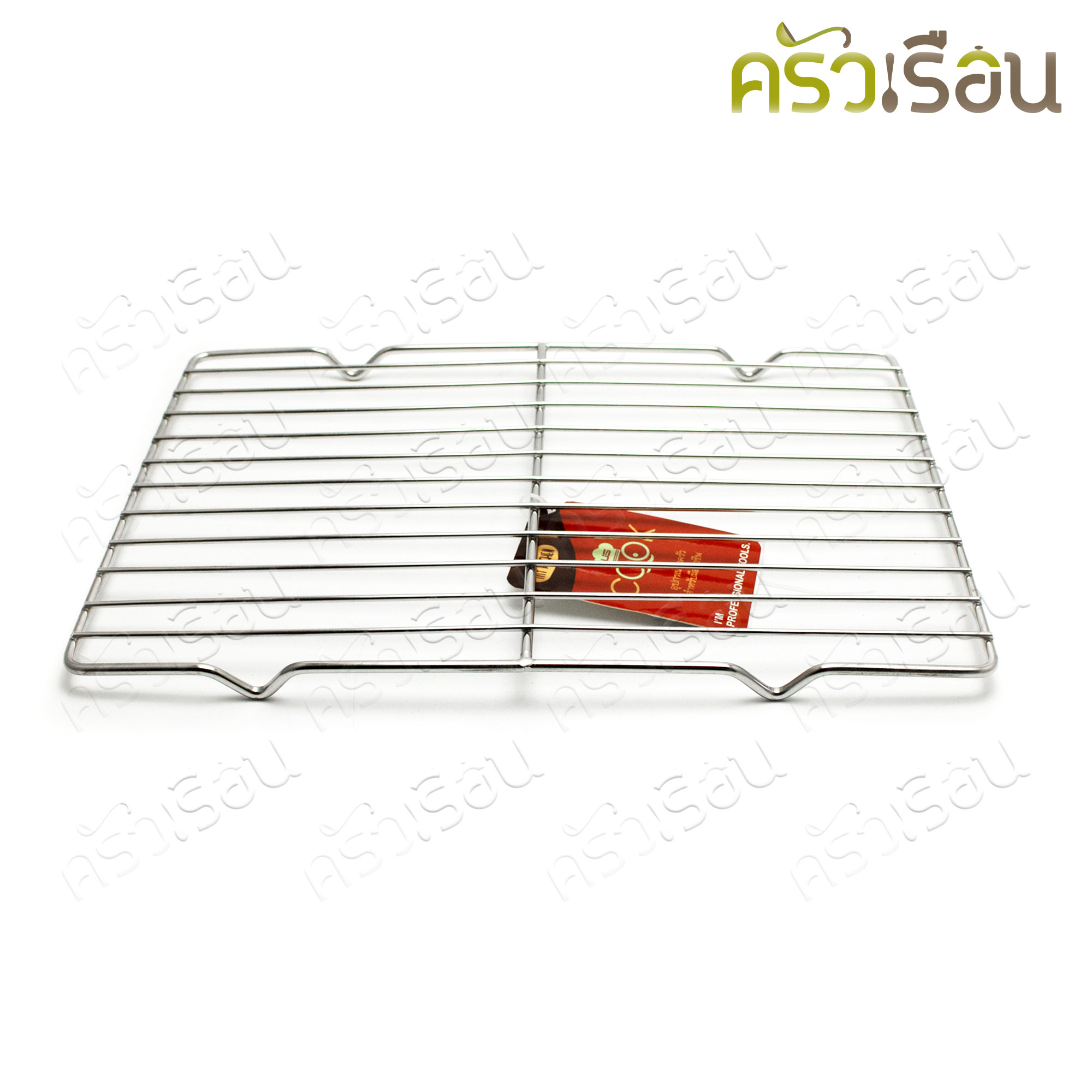 US ตะแกรงพัก สเตนเลส มีขา 21 x 29 ซม. TK-4129