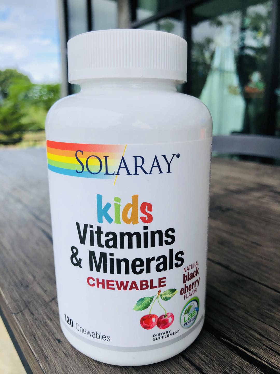 Solaray, Kids Vitamins & Minerals, Chewable, Natural Black Cherry, 120 Chewables